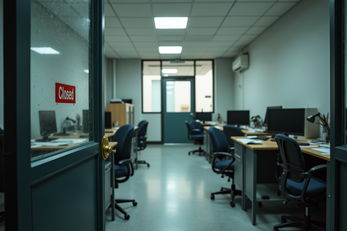 entreprise fermée